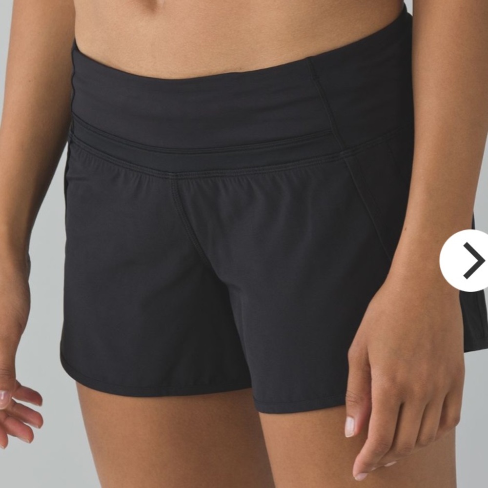 Lululemon Run Times Short - Size 4 - Black